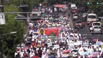 Miles de personas protestan contra reelección de Bukele y las 