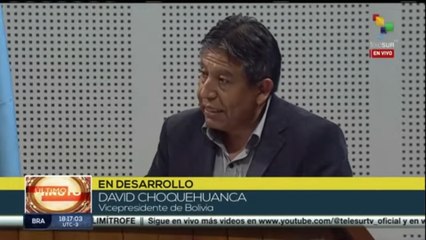 David Choquehuanca: "Hay que construir un nuevo horizonte de vida para la humanidad"