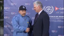 Presidente Daniel Ortega arriba a Cuba para participar en cumbre G77 y China