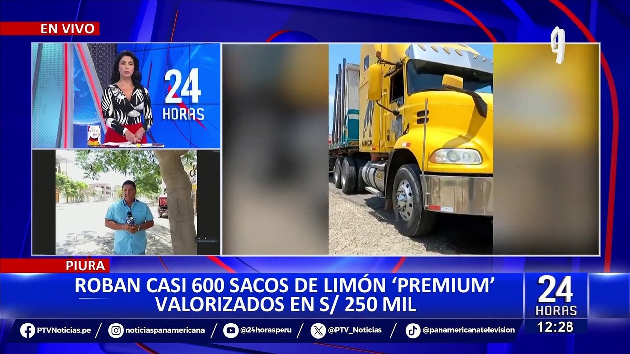 Piura: Delincuentes roban 20 mil kg de limones valorizados en 250 mil soles