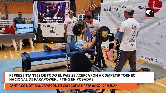 Representantes de todo el país se acercaron a competir Torneo Nacional de Parapowerlifting en Posadas