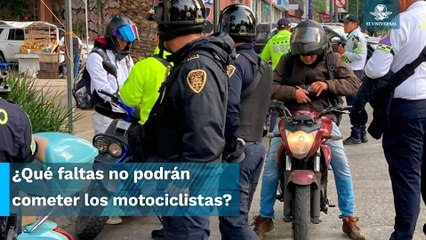 SSC informa a motociclistas sobre la entrada en vigor del nuevo reglamento de tránsito en CDMX