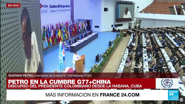 G77+China: Petro pide esfuerzos contra el cambio climático y conferencias de paz inmediatas