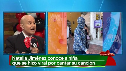 Natalia Jiménez conoce a niña invidente que se hizo viral por cantar su canción