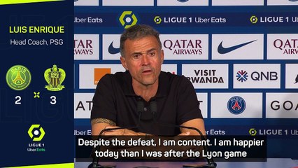Attitude good, fans good, but Nice defeat hurts - Luis Enrique