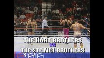Bret & Owen Hart vs. Rick & Scott Steiner (WWF Wrestling Challenge, 1994)