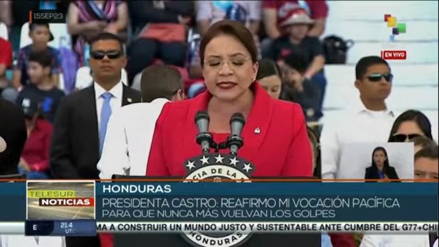 Pdta. Xiomara Castro exige a las fuerzas armadas y la policía luchar contra las narco dictaduras