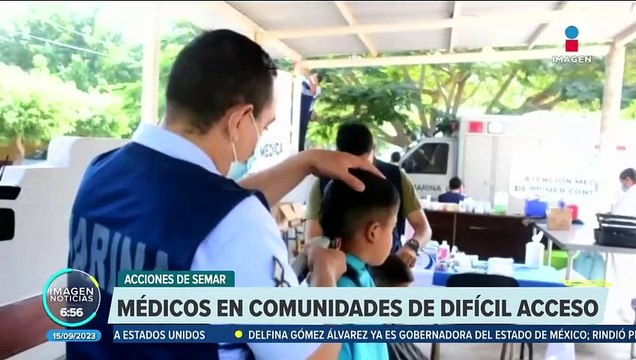 SSalud, IMSS y Semar llevan atención a comunidades de difícil acceso