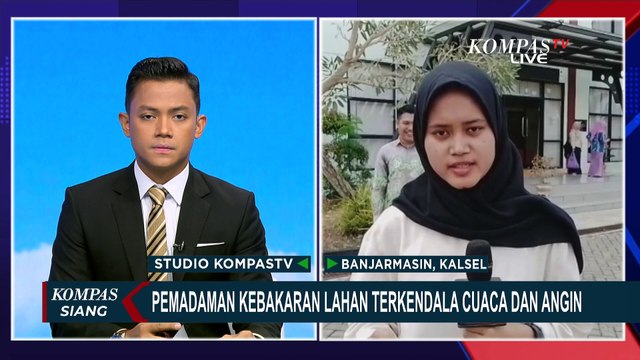 Proses Pemadaman Kebakaran Hutan dan Lahan di Banjarbaru Terkendala Cuaca dan Angin