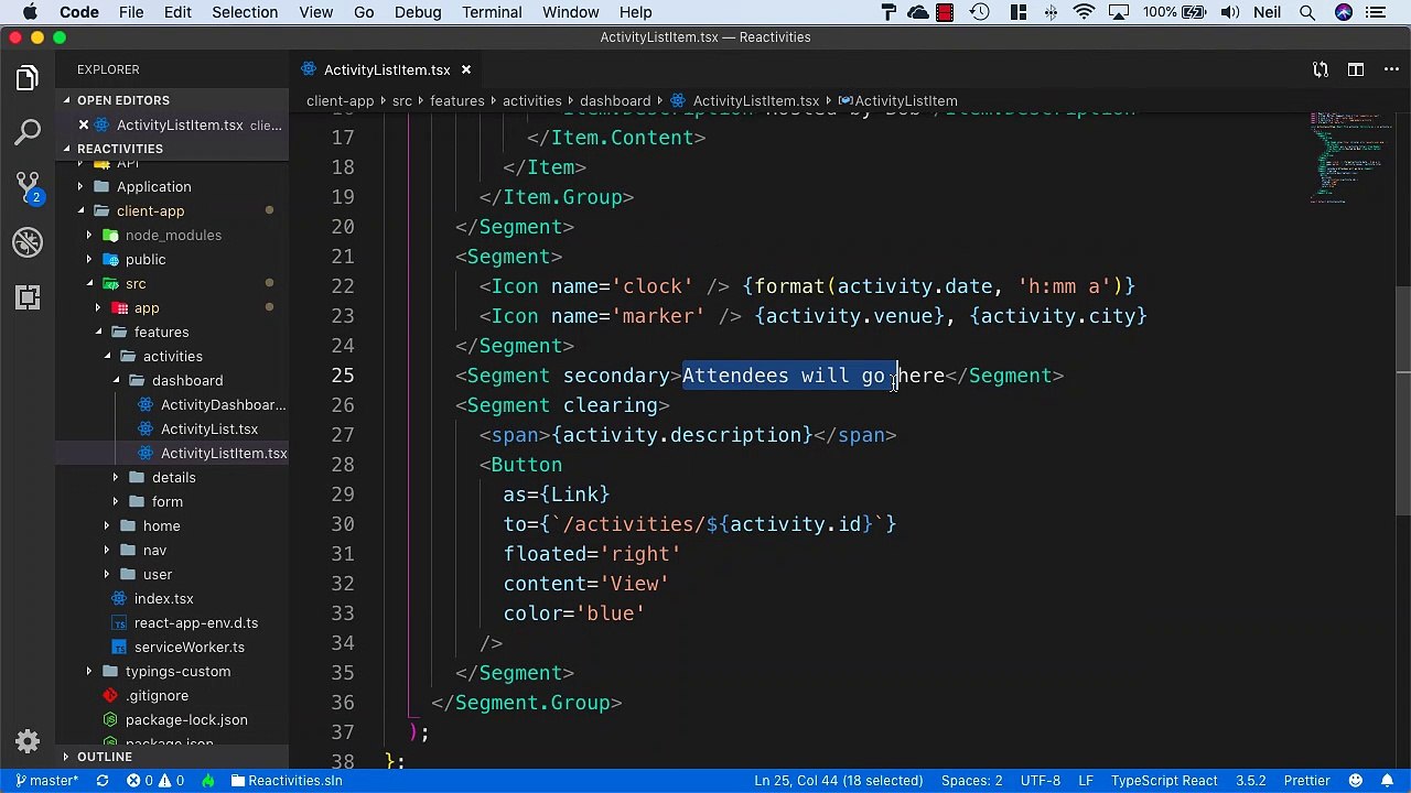 Adding Client side attendances (Legacy) - Adding attendees to our list items