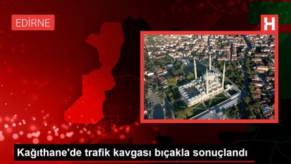 Kağıthane'de trafikte kavga: Sürücülerden biri diğerine bıçak çekti