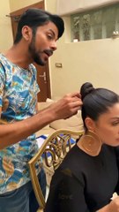 Aiza Khan makeup tutorial video for drama mein bts