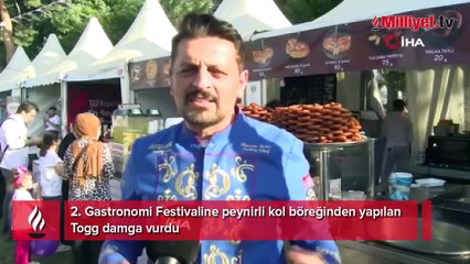 Togg böreği görenlerin iştahını kabarttı