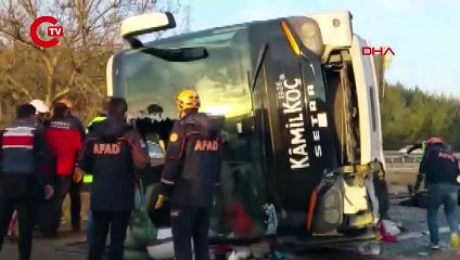 Otobüsün yaptığı kazada 32 kişi yaralanmıştı... Sürücüye 'iyi hal' indirimi!