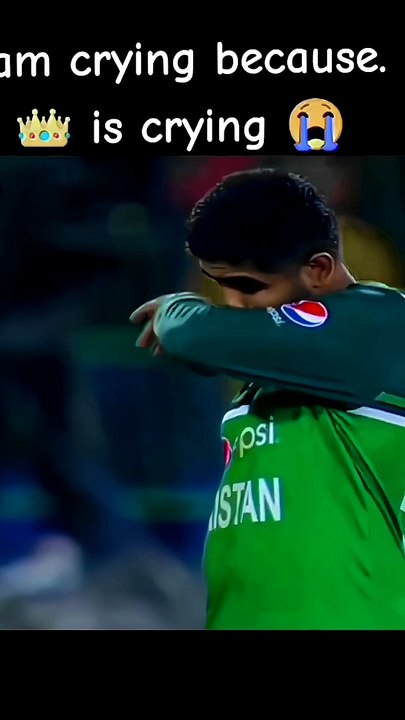 Crying moment in cricket 