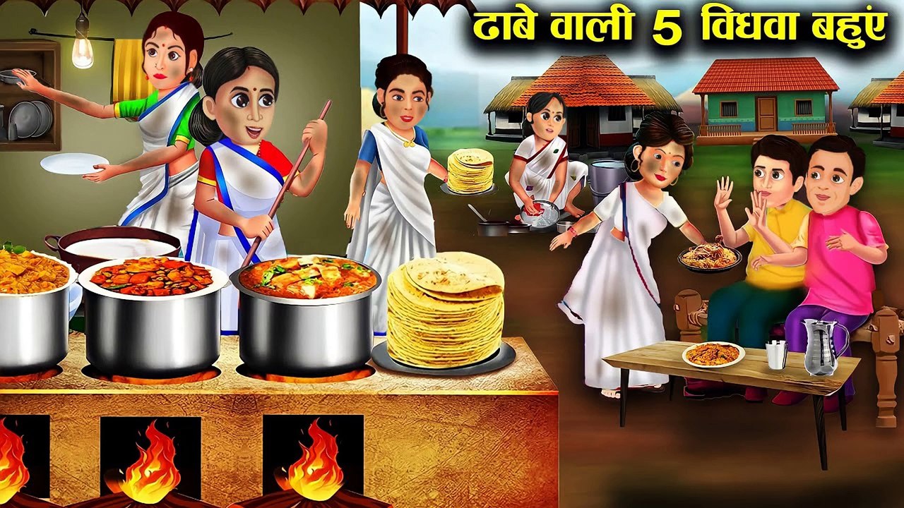 ढाबा चलाने वाली पांच विधवा बहूl 5 widowed daughters-in-law who run Dhaba l DILCHASP HINDI KAHANIYA