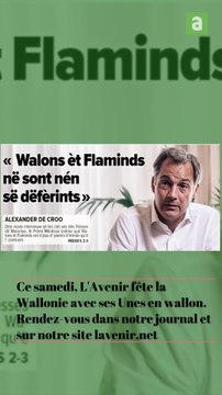 Ce samedi, L'Avenir fête la Wallonie avec ses Unes en wallon