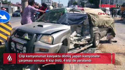 Mersin'de 'ölüm' kavşağı! 4 kişi hayatını kaybetti, 4 kişi de yaralandı