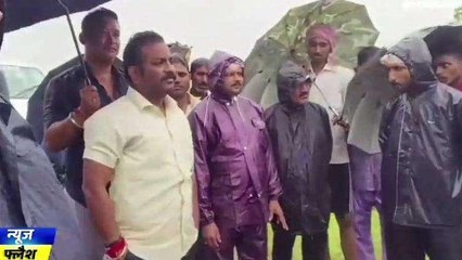 खंडवा: विधायक ने अधिकारियों के साथ अति वर्षा वाले स्थान का किया निरीक्षण