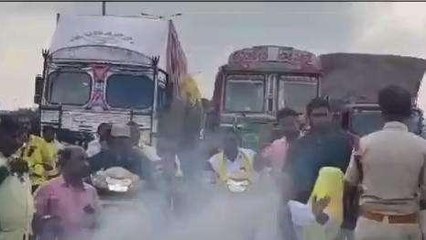 గుంటూరు జిల్లా: చెన్నై, కలకత్తా జాతీయ రహదారిపై నిలిచిన ట్రాఫిక్... 30 కి.మీ మేర..!