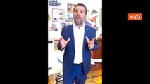 Salvini parla francese grazie all'intelligenza artificiale e invita tutti a Pontida