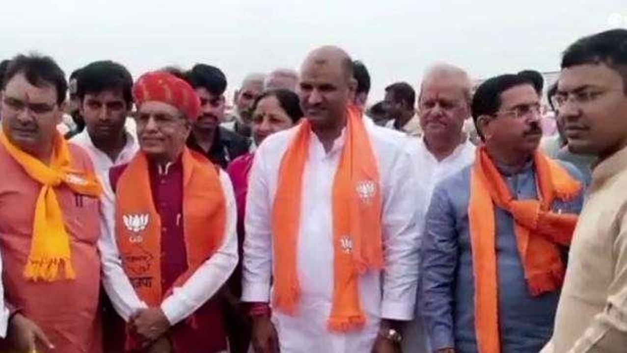जयपुर: PM मोदी के आगामी 25 सितंबर के प्रस्तावित दौरे को लेकर सभा स्थल का किया भूमि पूजन