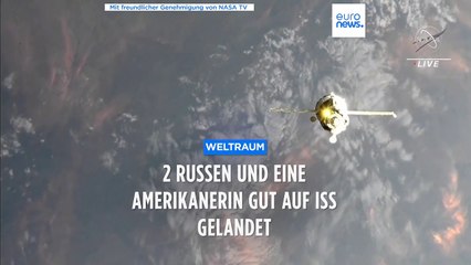 Kein Krieg auf der ISS: 2 Russen und eine US-Amerikanerin gut gelandet