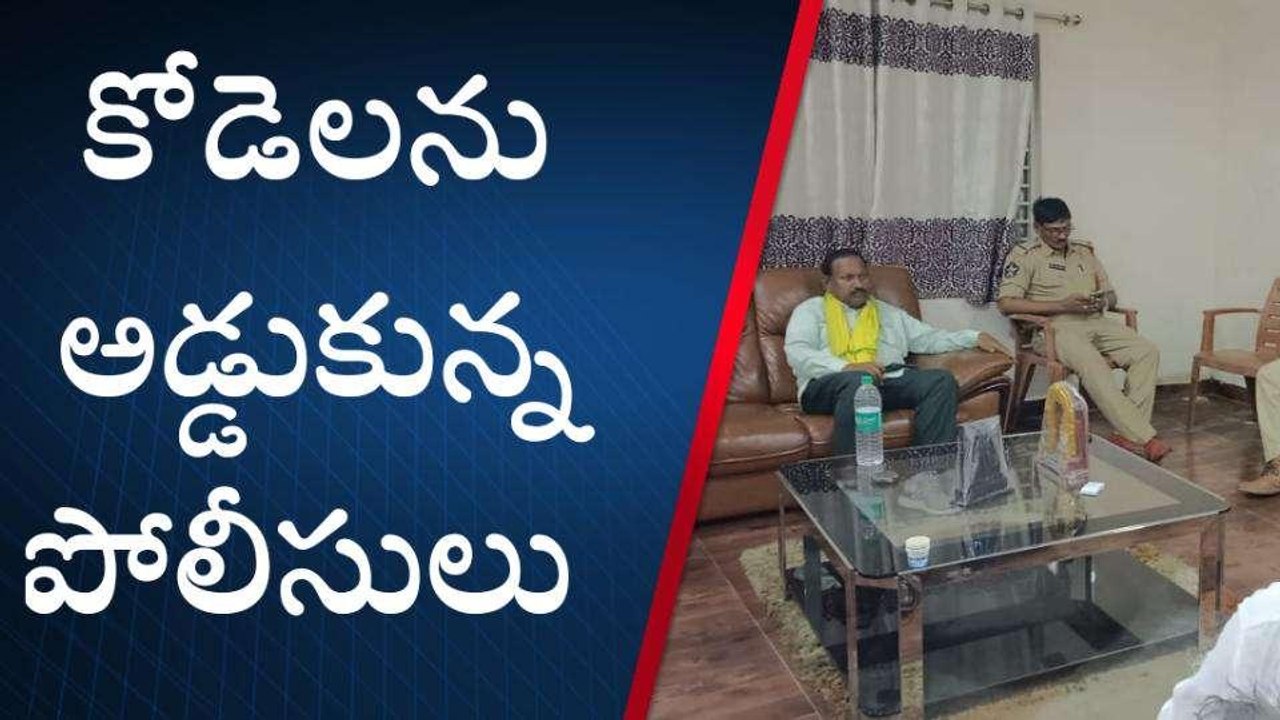 పల్నాడు జిల్లా: కోడెలను అడ్డుకున్న పోలీసులు