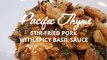 Stir Fried Pork With Spicy Basil Sauce | Spicy Delicious Pork With Sauce Recipe