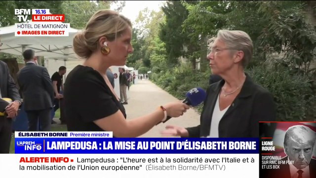 Migrants à Lampedusa: L'heure est à la solidarité avec l'Italie et à la mobilisation de l'Union européenne , affirme Élisabeth Borne