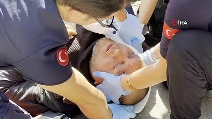 Samsun'da Alkollü Şahıs Kendini Yere Bıraktı