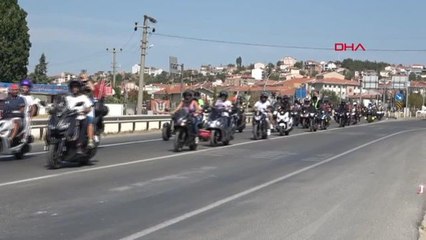 Keşan'da düzenlenen Motosiklet Festivali büyük ilgi gördü