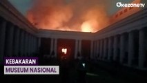Bangunan Museum Nasional di Jakarta Pusat Kebakaran?