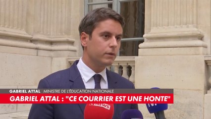 Gabriel Attal se prononce sur la lettre du rectorat