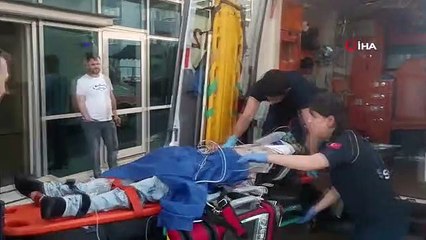 Direksiyon hakimiyetini kaybeden sürücü motosikletten düştü: 1 yaralı