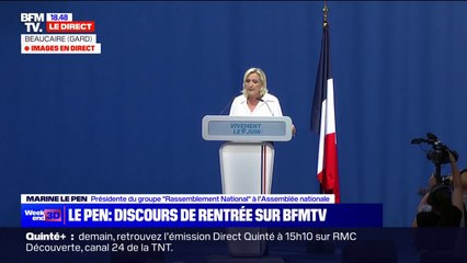 Marine Le Pen: "Notre pays possède toutes les ressources pour se redresser"