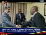Pdte. Nicolás Maduro sostuvo encuentro fraterno con Primer Ministro de Dominica, Roosvelt Skerrit