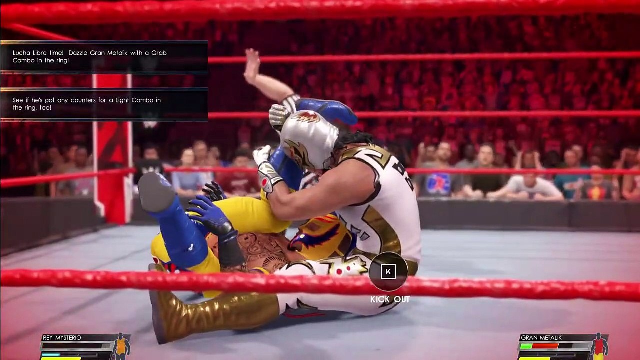 WWE 2K22 SHOWCASE MATCH REY MYSTERIO VS GRAN METALIK MONDAY NIGHT RAW