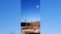 Afyonkarahisar'da helikopterin düşüş anı saniye saniye görüntülendi
