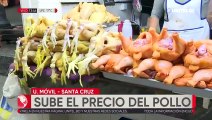El precio del kilo de pollo sube en mercados de Santa Cruz, Cochabamba y La Paz