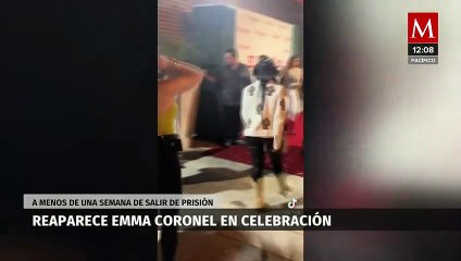 Captan a Emma Coronel en una FIESTA a menos de una semana de salir de prisión