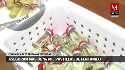Detienen a 3 personas en Cd. Juárez con más de 14 mil pastillas de fentanilo