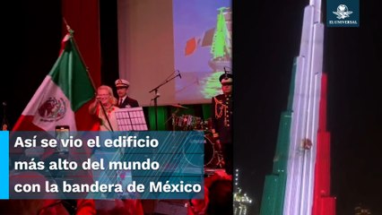 Dubái se ilumina con la bandera mexicana