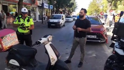 Kurallara uymayan motosiklet sürücüsüne 11 bin TL ceza
