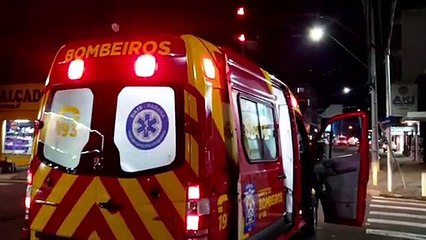 Motociclista fica ferido em acidente na Rua Rio Grande do Sul