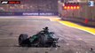 Lance Stroll suffers a MASSIVE 110mph crash during qualifying at the Singapore Grand Prix with his Aston Martin car left in pieces... but he's given the all clear to race on Sunday