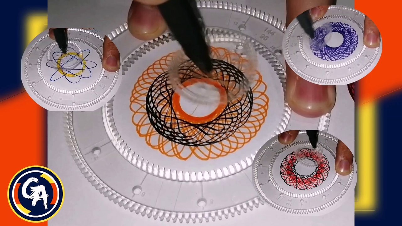COMPILACIÓN de agradables hipotrocoides diseñados con espirógrafo. (VÍDEO 5).COMPILED of nice hypotrochoids designed with spirograph. (VIDEO 5).