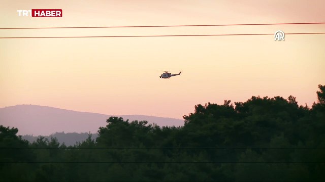 İzmir'de orman yangınına müdahale eden helikopter düştü