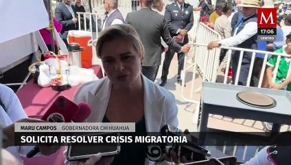 Llamado urgente de la gobernadora de Chihuahua por crisis migratoria en la frontera