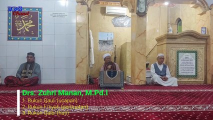 3 Rukun dalam Sholat | Drs. H. Zuhri Manan, M.PD.I